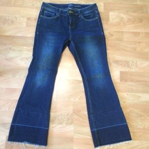 NY&C Soho Collection Cropped Flare denim jeans